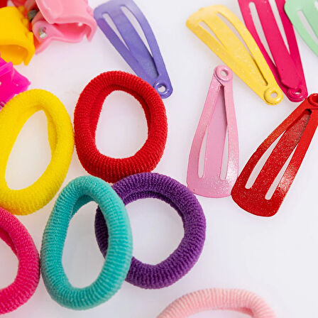 HelloBaby 4lü Set Kız Toka Kız Bebek