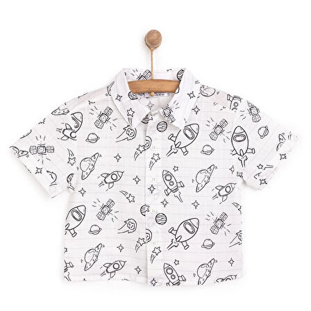 HelloBaby Cosmic Line Erkek Gömlek Erkek Bebek