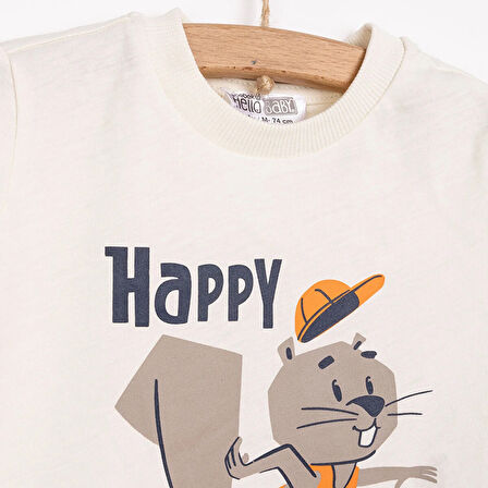 HelloBaby Varsity Erkek Tshirt-Şort Erkek Bebek