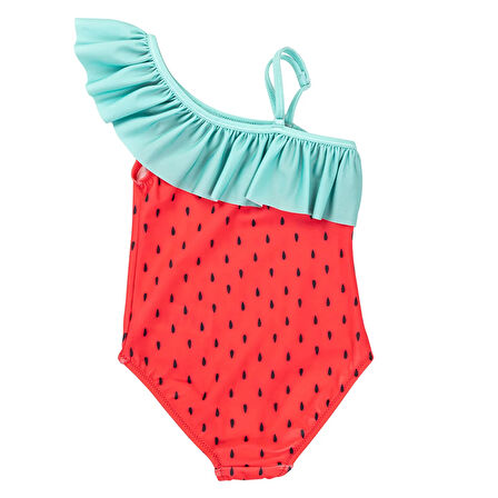 HelloBaby Çilek Tek Omuz Kız Mayo Kız Bebek