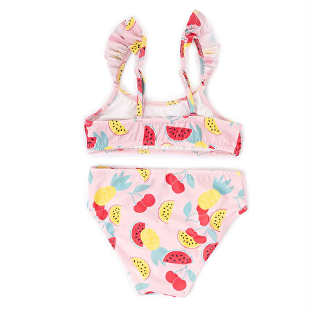 HelloBaby Meyveler Baskılı Kız Bikini Takımı Kız Bebek