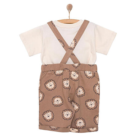 HelloBaby Safari Line Erkek Salopet-Tshirt Erkek Bebek