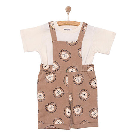 HelloBaby Safari Line Erkek Salopet-Tshirt Erkek Bebek