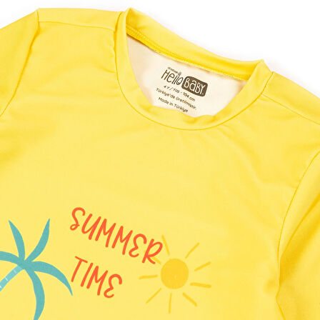 HelloBaby Dinozor Yarım Kol Tshirt Erkek Mayo Erkek Bebek