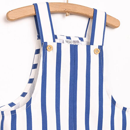 HelloBaby Under the Sea Çizgili Erkek Şort Salopet Erkek Bebek