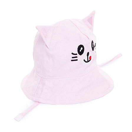 HelloBaby Kedi Model Bucket Kız Şapka Kız Bebek