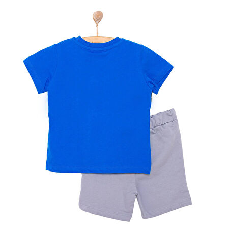 HelloBaby Cars&Roads Yol Baskılı Erkek Tshirt-Şort Erkek Bebek