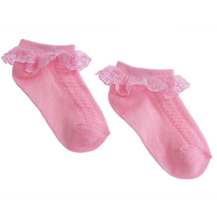HelloBaby Kız Dantelli Çorap Kız Bebek