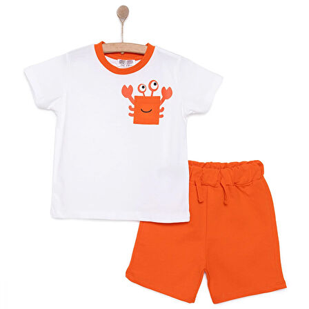 HelloBaby Under the Sea Baskılı Erkek Tshirt-Şort Erkek Bebek