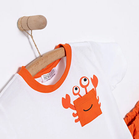 HelloBaby Under the Sea Baskılı Erkek Tshirt-Şort Erkek Bebek