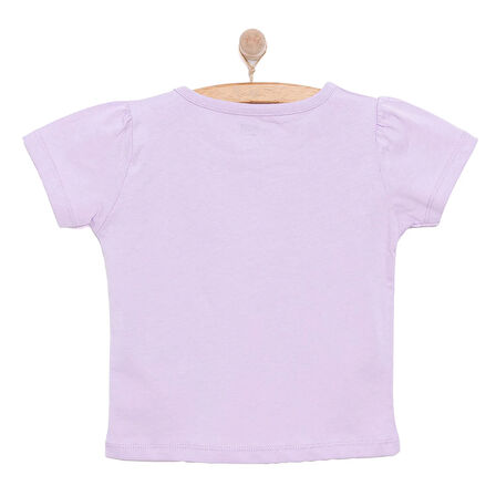 HelloBaby Basic Kız Kayan Yıldız Baskılı T-Shirt Kız Bebek