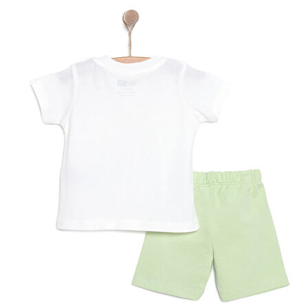 HelloBaby Baskılı 2 ip Yenidoğan Erkek Tshirt-Şort Erkek Bebek