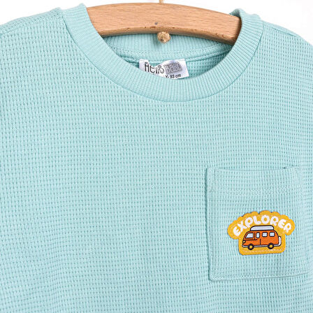 HelloBaby Happy On The Road Erkek Tshirt-Şort Erkek Bebek