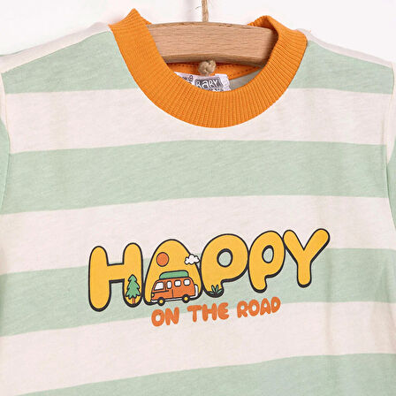 HelloBaby Happy On The Road Erkek Tshirt Erkek Bebek