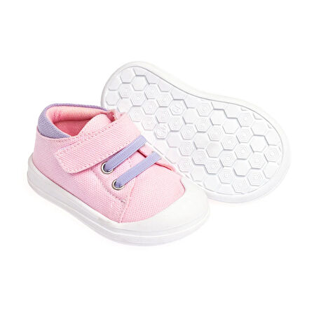 HelloBaby Kız İlk Adım Keten Ayakkabı Kız Bebek