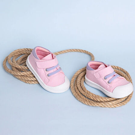 HelloBaby Kız İlk Adım Keten Ayakkabı Kız Bebek