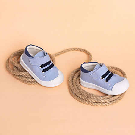 HelloBaby Erkek Bebek İlk Adım Ayakkabı Cırt Cırtlı