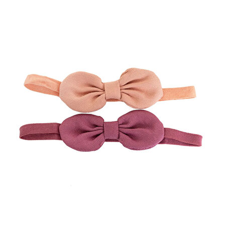Pixy Love Kız Bebek 2li Saç Bandı Pixy Love Fiyonklu Gül Kurusu