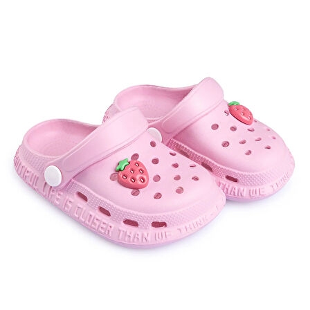 HelloBaby Çilek Süslü Kız Sandalet Kız Bebek