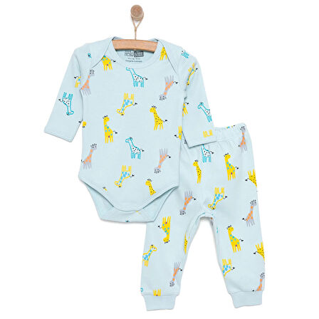 HelloBaby Unisex Zürafa Body-Patiksiz Alt Unisex