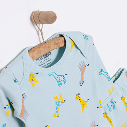 HelloBaby Unisex Zürafa Body-Patiksiz Alt Unisex