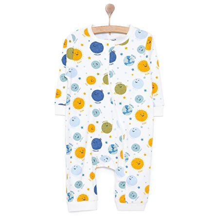 HelloBaby Erkek   Fermuarlı Patiksiz Tulum Erkek Bebek
