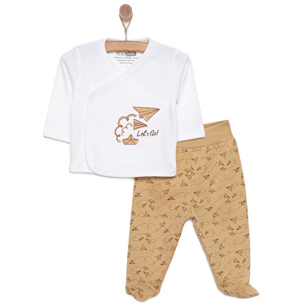HelloBaby Unisex Hardal Zıbın-Patik Alt Unisex