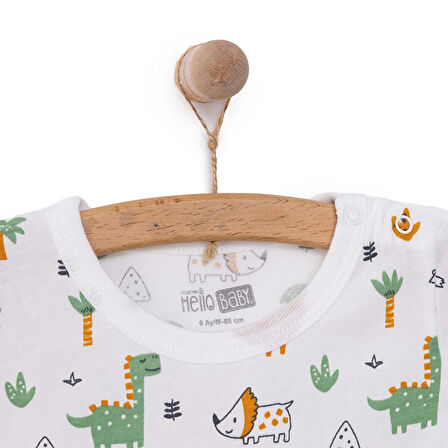 HelloBaby Erkek Kısa Tulum Erkek Bebek