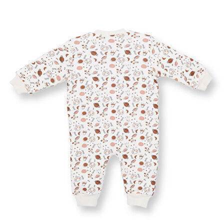 HelloBaby Erkek Bebek Uyku Tulumu 2.5 Tog İnterlok Bisiklet Yaka Uzun Kol Ribanalı Paça