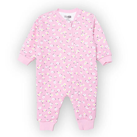 HelloBaby Kız Bebek Uyku Tulumu 1 Tog Fermuarlı Bisiklet Yaka Uzun Kol