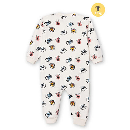 HelloBaby Erkek Bebek Uyku Tulumu 1 Tog Fermuarlı Bisiklet Yaka Uzun Kol