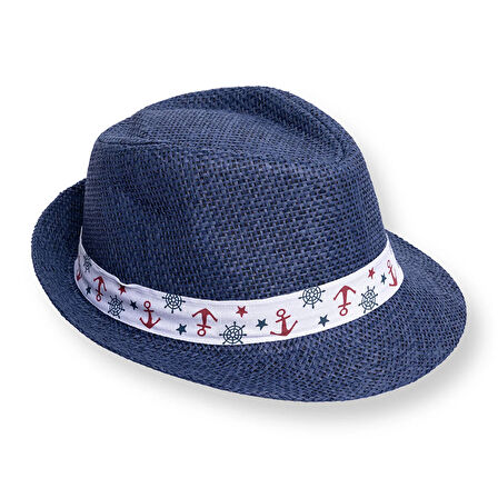 HelloBaby Erkek Bebek Fötr Model Hasır Şapka