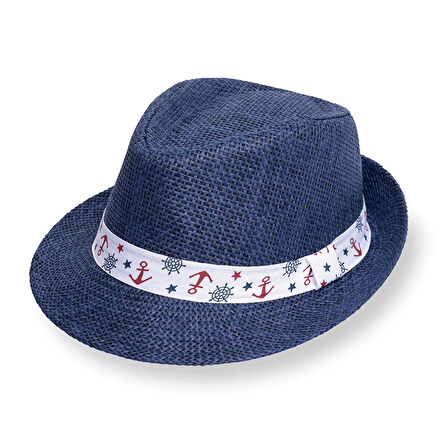 HelloBaby Erkek Bebek Fötr Model Hasır Şapka