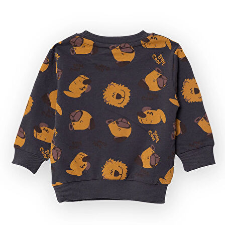 HelloBaby Köpek Desenli Sweatshirt Erkek Bebek