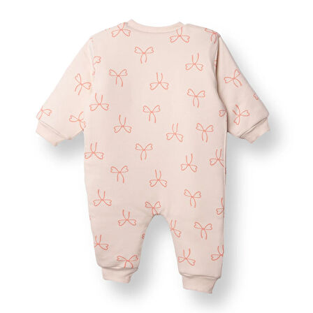 HelloBaby Kız Bebek 2.5 Tog Uyku Tulumu İnterlok Bisiklet Yaka Uzun Kol Ribanalı Paça