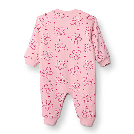 HelloBaby Kız Bebek Uyku Tulumu 1 Tog İnterlok Bisiklet Yaka Uzun Kol Ribanalı Paça