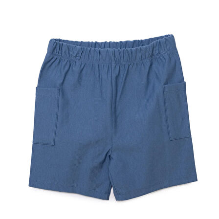 HelloBaby Erkek Bebek Basic Şort Reçme Paça İndigo