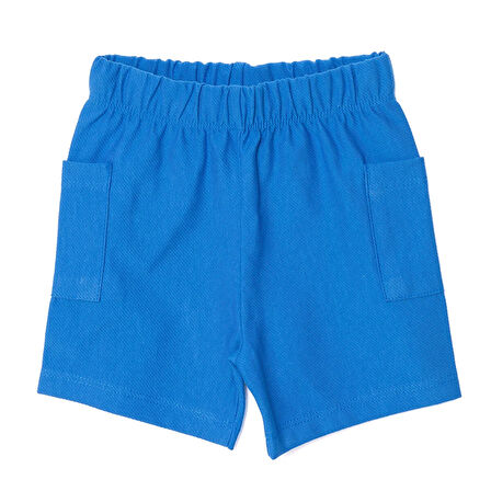 HelloBaby Erkek Bebek Basic Şort Reçme Paça İndigo