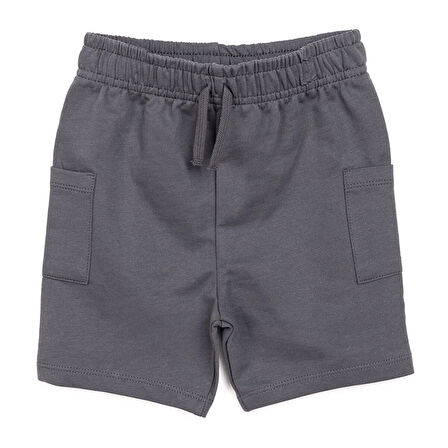 HelloBaby Erkek Bebek Basic Şort Reçme Paça Bej