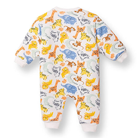 HelloBaby Erkek Bebek Uyku Tulumu 2.5 Tog İnterlok Bisiklet Yaka Uzun Kol Ribanalı Paça