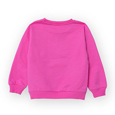 HelloBaby Kız Bebek Sweatshirt Bisiklet Yaka Uzun Kol
