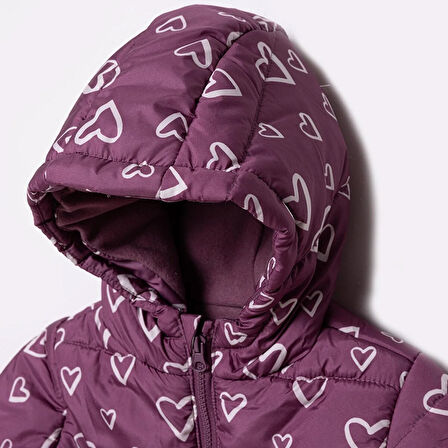 HelloBaby Kız Bebek Mont Fermuarlı Uzun Kol