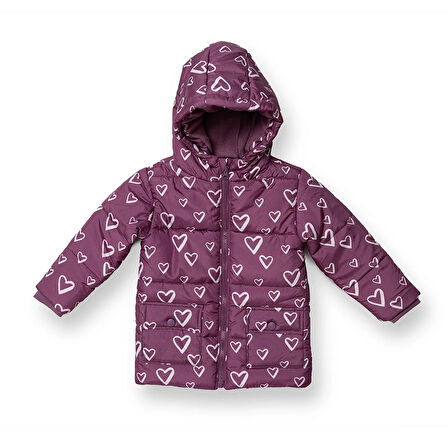 HelloBaby Kız Bebek Mont Fermuarlı Uzun Kol