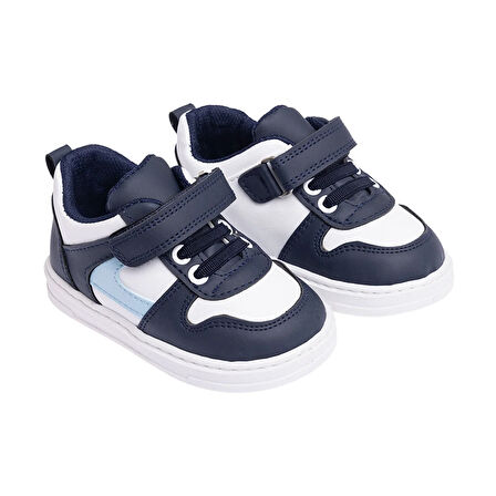 HelloBaby Erkek Bebek Spor Ayakkabı Suni Deri Cırt Cırtlı