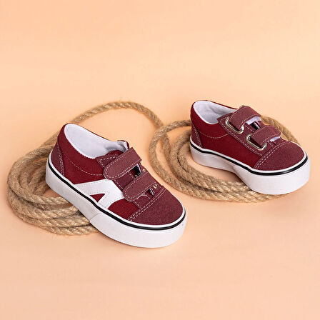 HelloBaby Unisex Bebek Spor Ayakkabı Suni Deri Cırt Cırtlı