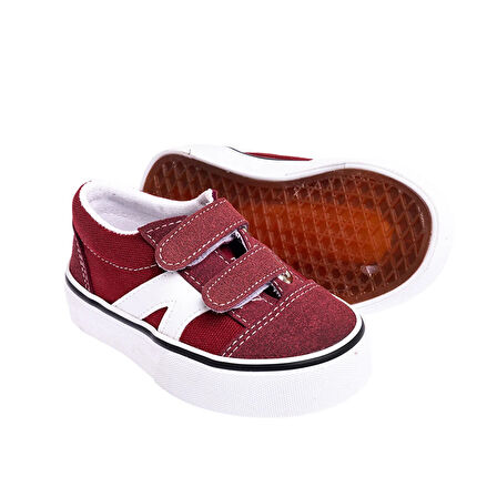 HelloBaby Unisex Bebek Spor Ayakkabı Suni Deri Cırt Cırtlı