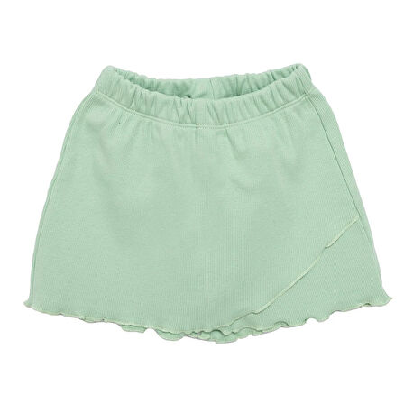 HelloBaby Kız Bebek Etek Sun Flower Reçme Paça Yeşil