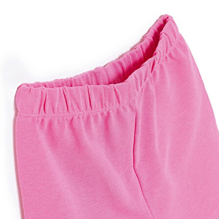 HelloBaby Kız Bebek Basic Şort Reçme Paça Koyu Pembe