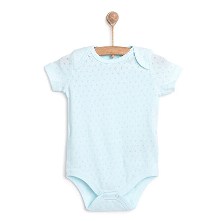 HelloBaby Jakarlı Kısa Kol Body