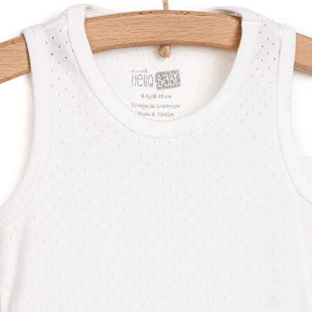 HelloBaby Erkek Jakarlı Atlet Body Erkek Bebek